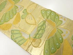 アンティーク　蝶模様織出し袋帯（材料）